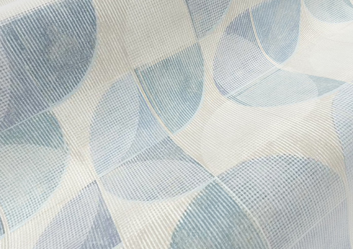 Mosaic Tile, Aquamarine - Roman Blind - Image 4